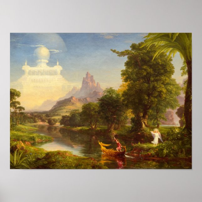 The Voyage of Life, Youth, 1842 von Thomas Cole Poster (Vorne)