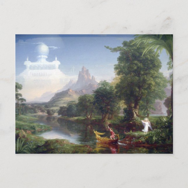 The Voyage of Life - Youth by Thomas Cole Postkarte (Vorderseite)