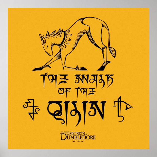 The Walk of The Qilin Line Graphic Poster (Vorne)