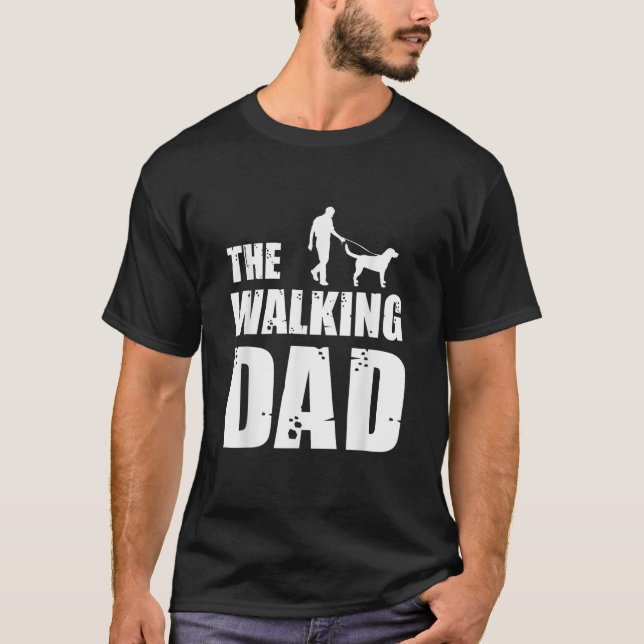 The Walking Dad Labrador Dog Lover Owner Dog Breed T-Shirt (Vorderseite)