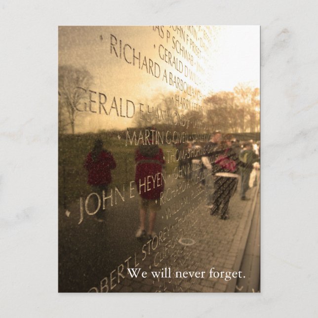 The Wall - Memorial Day Weekend Edition Postkarte (Vorderseite)