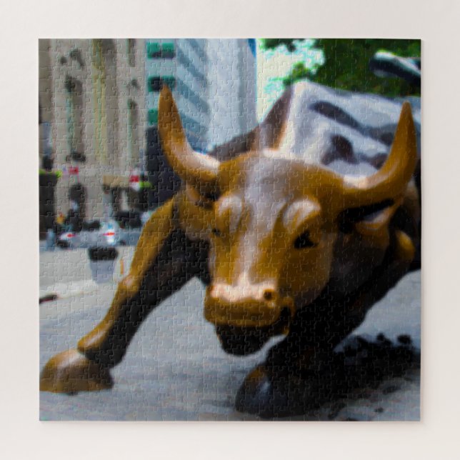 The Wall Street Bull New York. Jigsaw Puzzle (Vertikal)