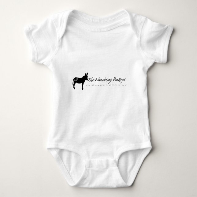 The Wandering Donkeys White Logo Ladys T Shirt L (Vorderseite)
