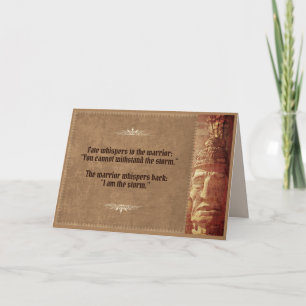 The Warrior whispers "I am the Storm"  Karte