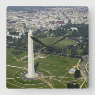 The Washington Monument Quadratische Wanduhr
