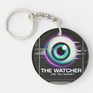 🔑 "The Watcher" Weißcore-🔑 Schlüsselanhänger