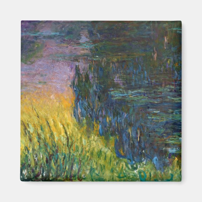 The Water Lilies - Das Sonnenlicht, Claude Monet,  Magnet (Vorne)
