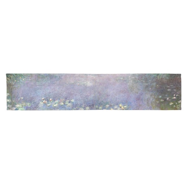 The Water Lilies - Morgens, Claude Monet Kurzer Tischläufer (Horizontal)