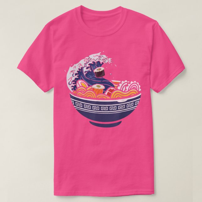 The Wave Japan Ramen Bowl Kawaii Anime Lover 1559 T-Shirt (Design vorne)