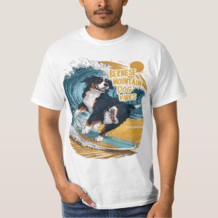 The Wave Rider Bernese Mountain Hund Surfen T-Shirt