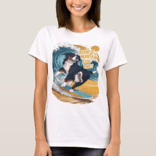 The Wave Rider Bernese Mountain Hund Surfen T-Shirt