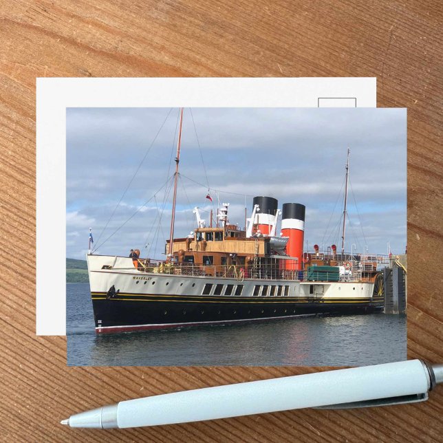 The Waverley Paddle Steamer, Rothesay, Schottland Postkarte (Von Creator hochgeladen)