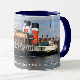The Waverley Paddle Steamer, Rothesay, Schottland Tasse