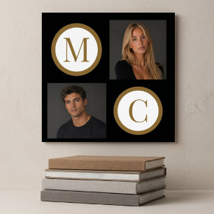 The Way We Are Maßgeschneiderte Paar-Foto-Monogram Poster