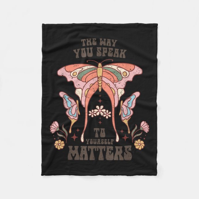 The Way You Speak To Yourself S  Fleecedecke (Vorderseite)