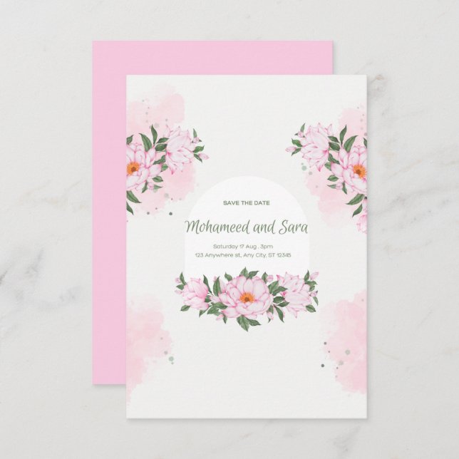 The Wedding Invitation (Vorne/Hinten)