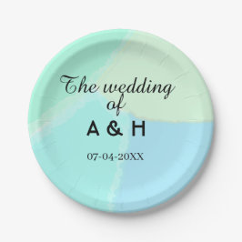 The wedding of add couple name initial letter date pappteller