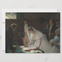 The Wedding Register (von Edmund Blair Leighton)