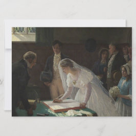 The Wedding Register (von Edmund Blair Leighton) Karte