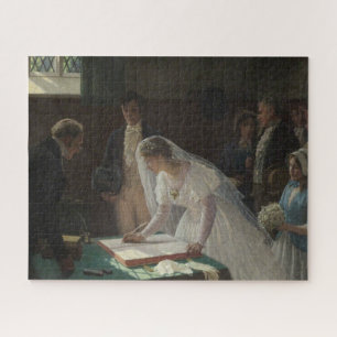 The Wedding Register (von Edmund Blair Leighton) Puzzle