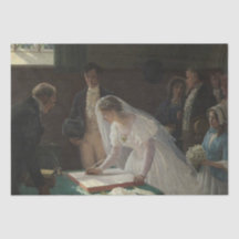 The Wedding Register (von Edmund Blair Leighton)