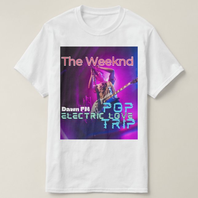 The Weeknd Logo Inspired Stylish T-Shirt for Fans (Design vorne)
