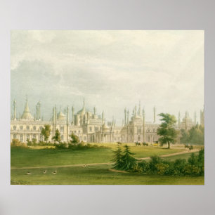 The West Front, from 'Views of the Royal Pavilion, Poster