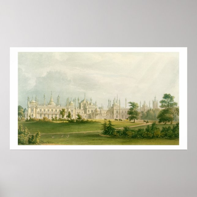The West Front, from 'Views of the Royal Pavillon, Poster (Vorne)