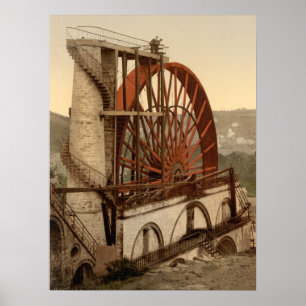 The Wheel, Laxey, Isle of Man,  Archival  Print Poster