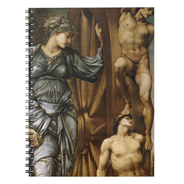 The Wheel of Fortune (von Edward Burne-Jones) Notizblock (Vorderseite)