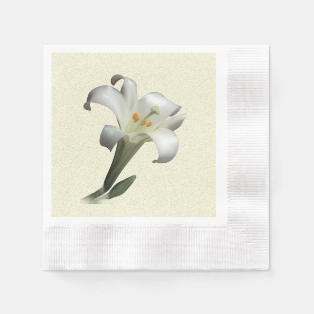 The White Lily - Serviette (Vorderseite)