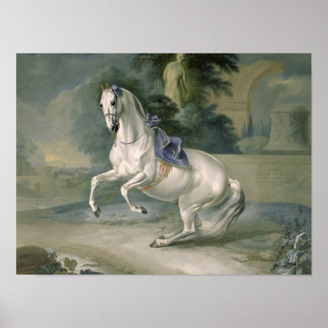 The White Stallion 'Leal' en levade, 1721 Poster (Vorne)