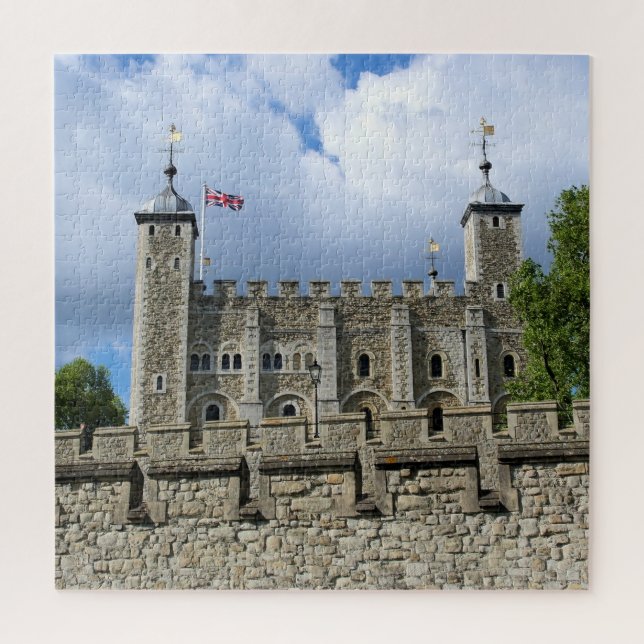 The White Tower - Tower of London - 20 x 20 Zoll Puzzle (Vertikal)