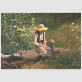 The Whittling Boy (von Winslow Homer) Seidenpapier