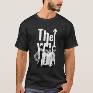 The Who Offiziell 60er Schwarz Weiß Band Langarm T-Shirt
