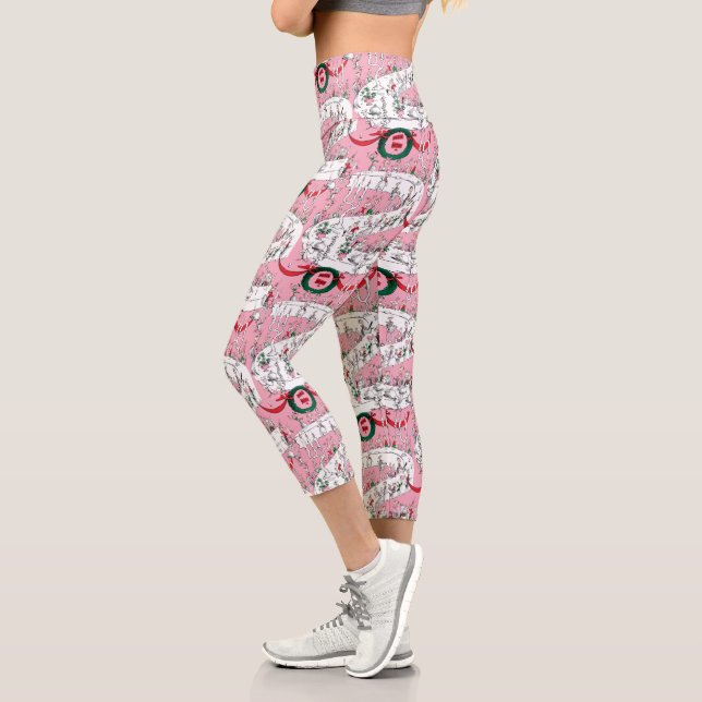 The Whos' Merry Christmas Feast Capri Leggings (Links)