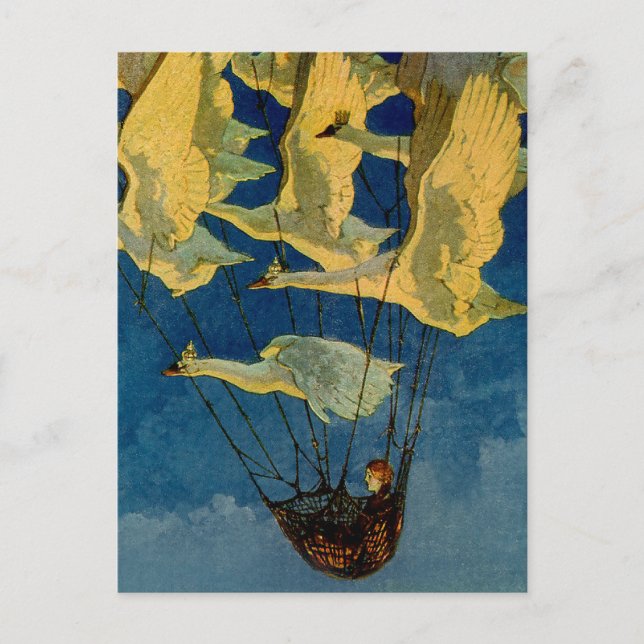 "The Wild Swans" von Harry Rountree Postkarte (Vorderseite)