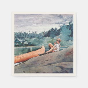 The Wilderness Guide (von Winslow Homer) Serviette