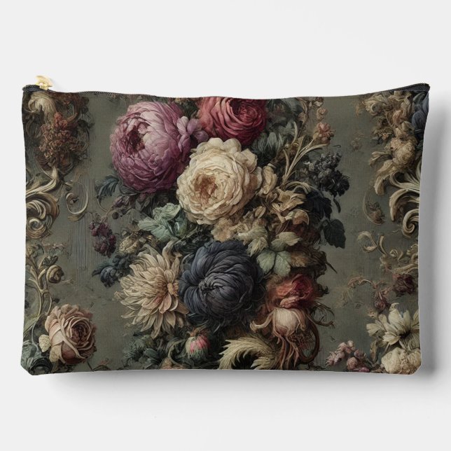 The Wilted Vigil - Gothic Floral Zubehörtasche (Vorderseite)