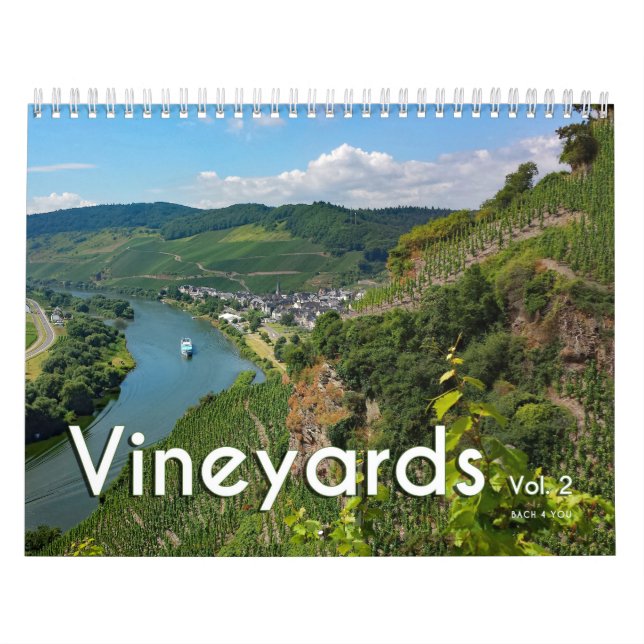 The Wine Wall Calendar - Vinyards, Vol. 2 Kalender (Titelbild)