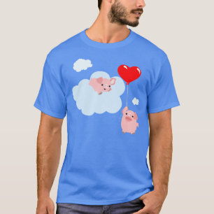 The Wings of Liebe (Niedliche Cartoon-Schweine) T T-Shirt