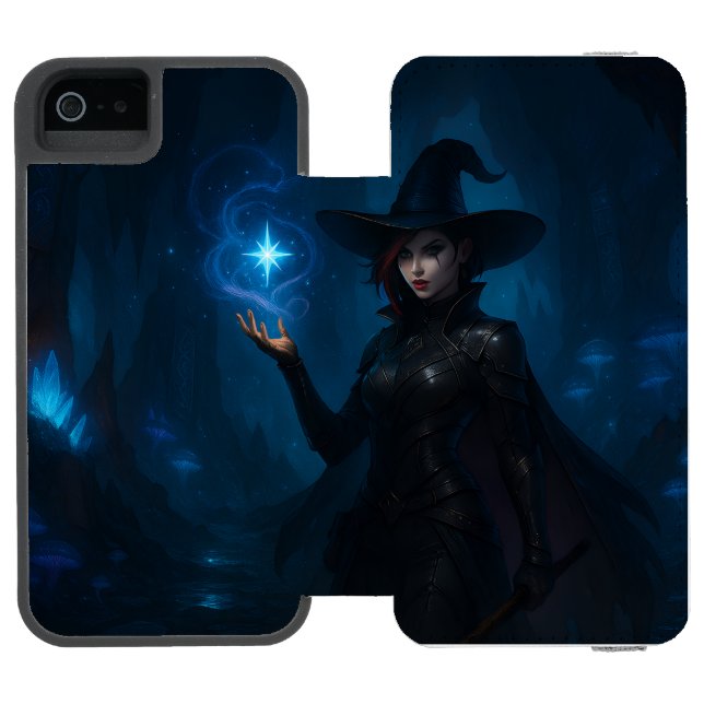 The Witch of VEKAR’NOCT Incipio iPhone Geldbeutel-Hülle (Folio Geöffnet)