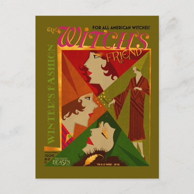 The Witch’s Friend November Magazine Postkarte (Vorderseite)