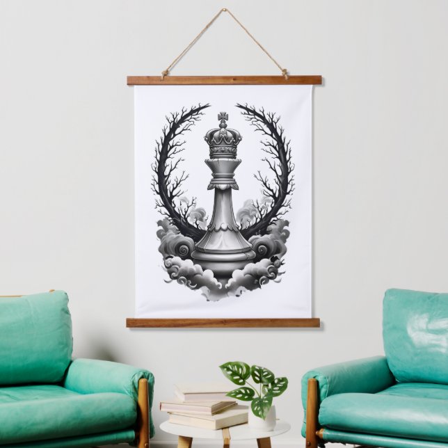 The Withered Throne Wandteppich Mit Holzrahmen (Wohnzimmer)