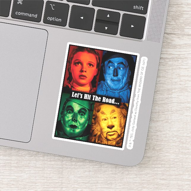 The Wizard Of Oz™ | Let's Hit The Road Aufkleber (Detail)