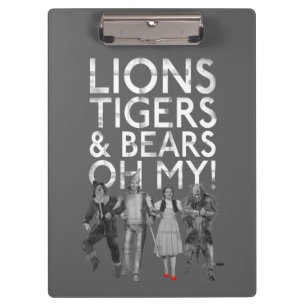 The Wizard Of Oz™ Lions Tigers & Bears Oh My! Klemmbrett