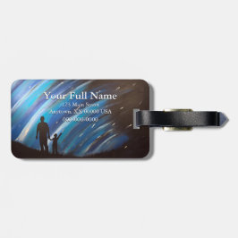 The Wonder of Vaterhood Customizable Luggage Tag Gepäckanhänger