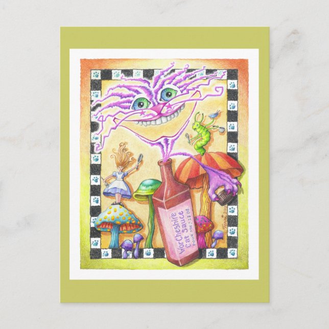 The WorCHESHIRE CAT Postkarte (Vorderseite)