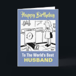 The Word’s Best Handyman Husband Karte<br><div class="desc">Birthday card for the world's best husband who is handy about the house!  Funny Birthday Card for a DIY Husband.</div>