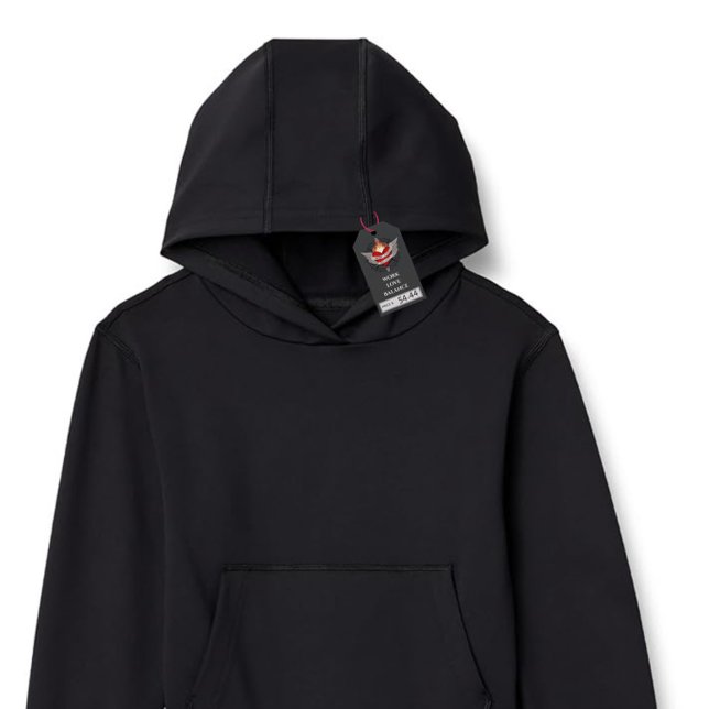 The WORK LOVE BALANCE back Script & Wing design Hoodie (Von Creator hochgeladen)